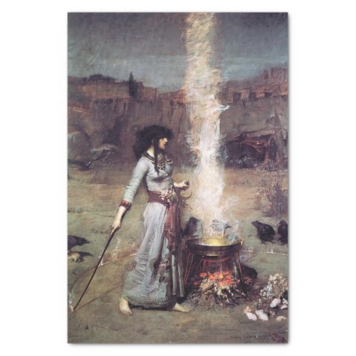 The Magic Circle by John William Waterhouse _1886  Tissue Paper