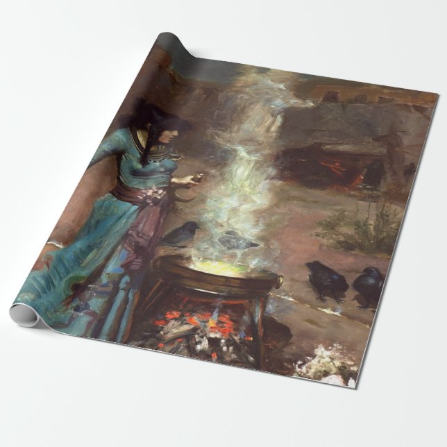 The Magic Circle High Resolution John Waterhouse Wrapping Paper (Unrolled)