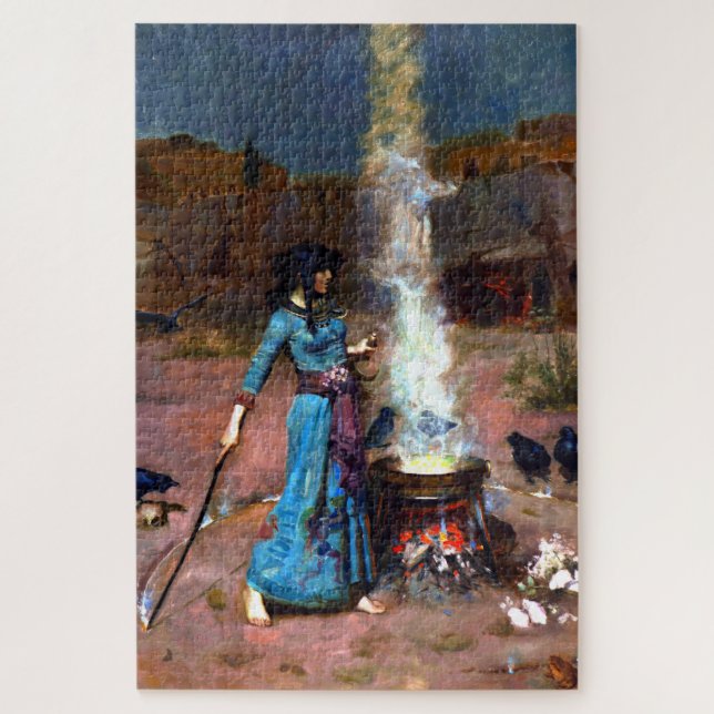 The Magic Circle John William Waterhouse Art Jigsaw Puzzle (Vertical)
