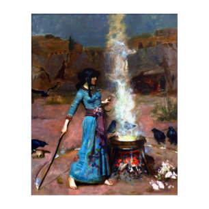 The Magic Circle John William Waterhouse Witch Art