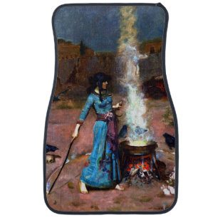 The Magic Circle John William Waterhouse Witch Art Car Floor Mat