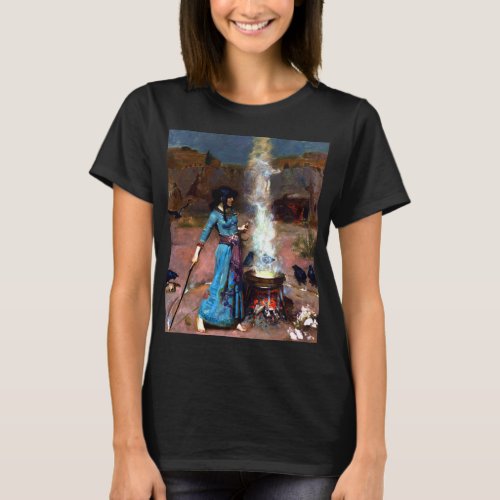 The Magic Circle John William Waterhouse Witch Art T_Shirt