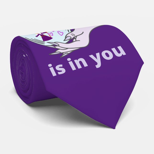 THE MAGIC IS IN YOU   inspirational gift idea      Neck Tie (Rolled)