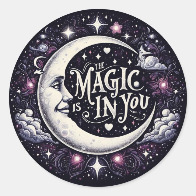 The Magic Is In You Party Stickers (Front)