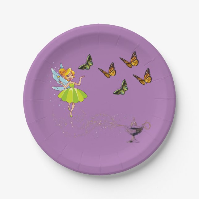 The magic lamp paper plates (Front)