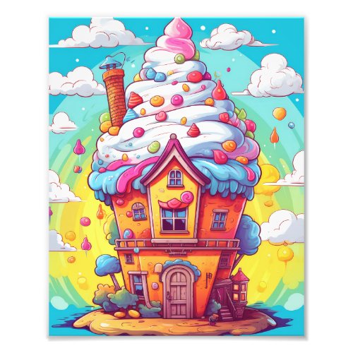 The magic land of sweets photo print