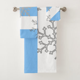 The Magic of a First Snow on a Bath Towel Set