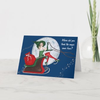 The magic of Christmas Holiday Card  Zazzle