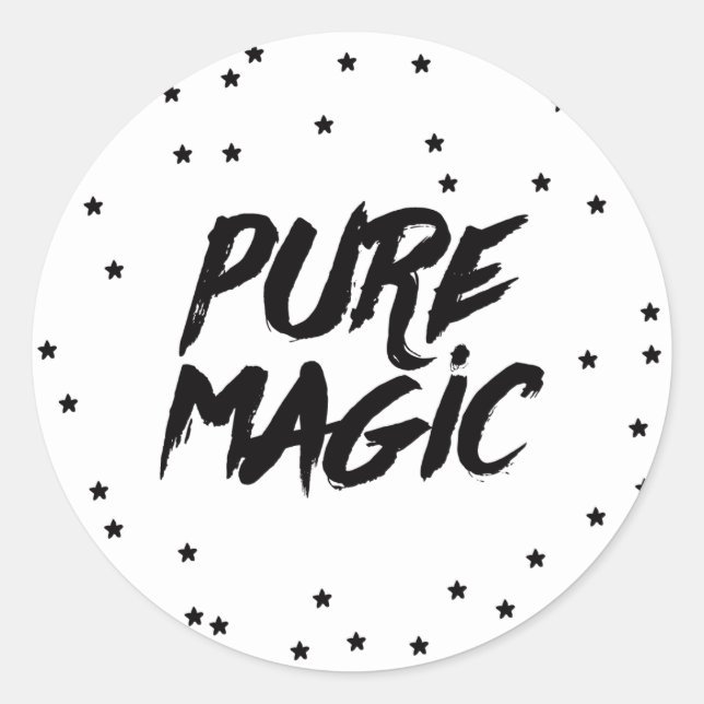 The magic of Christmas Holiday Classic Round Sticker (Front)