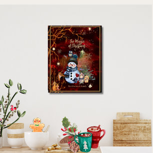 The Magic of Christmas Red Poster