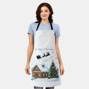 The Magic of Christmas Santa's Sleigh & Cozy Apron