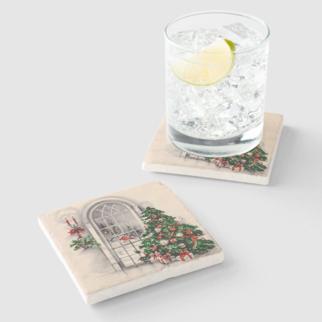 The Magic of Christmas Stone Coaster (Side)