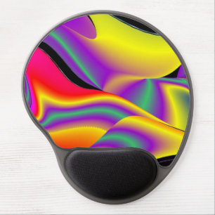The Magic of Colors Abstract 3D Rainbowart Gel Mouse Pad
