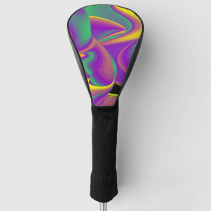 The Magic of Colors Abstract 3D Rainbowart Golf Head Cover