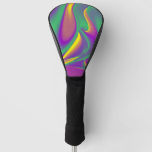 The Magic of Colors Abstract 3D Rainbowart Golf Head Cover
