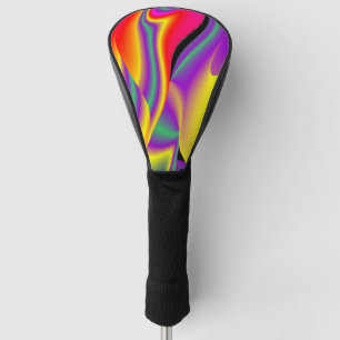 The Magic of Colors Abstract 3D Rainbowart Golf Head Cover