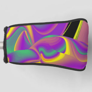 The Magic of Colors Abstract 3D Rainbowart Golf Head Cover