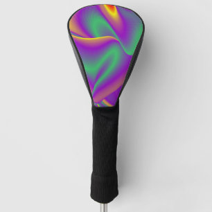 The Magic of Colors Abstract 3D Rainbowart Golf Head Cover