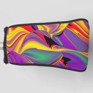 The Magic of Colors Abstract 3D Rainbowart Golf Head Cover