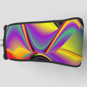 The Magic of Colors Abstract 3D Rainbowart Golf Head Cover