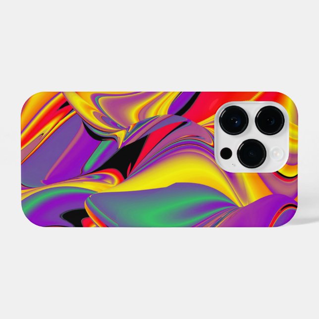 The Magic of Colors Abstract 3D Rainbowart iPhone Case (Back Horizontal)