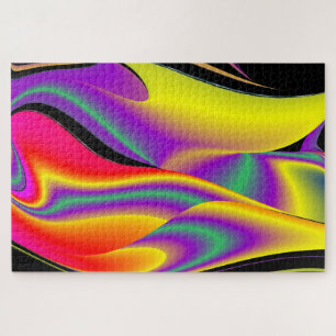 The Magic of Colors Abstract 3D Rainbowart Jigsaw Puzzle