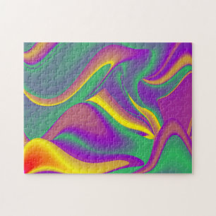 The Magic of Colors Abstract 3D Rainbowart Jigsaw Puzzle