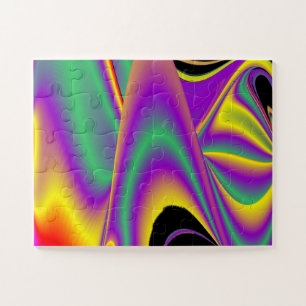 The Magic of Colors Abstract 3D Rainbowart Jigsaw Puzzle