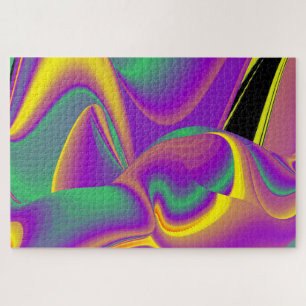 The Magic of Colors Abstract 3D Rainbowart Jigsaw Puzzle