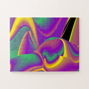 The Magic of Colors Abstract 3D Rainbowart Jigsaw Puzzle