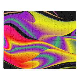 The Magic of Colors Abstract 3D Rainbowart Jigsaw Puzzle