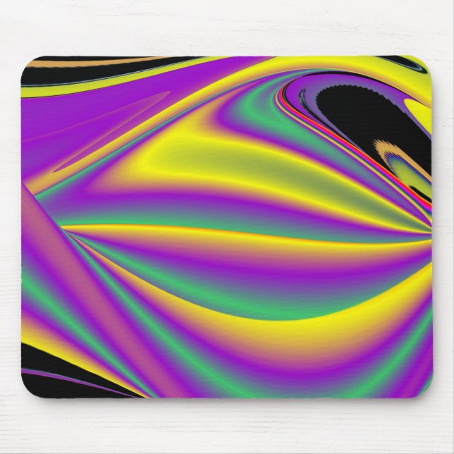 The Magic of Colors Abstract 3D Rainbowart Mouse Pad (Front)