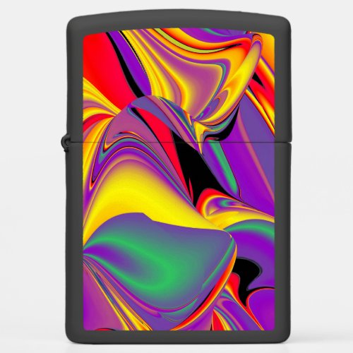 The Magic of Colors Abstract 3D Rainbowart Zippo Lighter