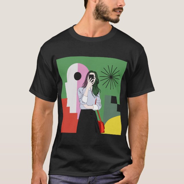 The magic of colours. Aesthetic wall art T-Shirt (Front)