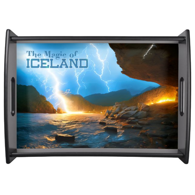 "The Magic of Iceland" Serving Tray (Front)