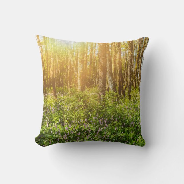 The magic of nature throw pillow (Front)