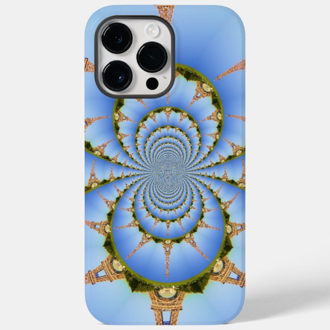 The Magic of Paris: Geometric Eiffel Tower Design Case-Mate iPhone Case (Back)