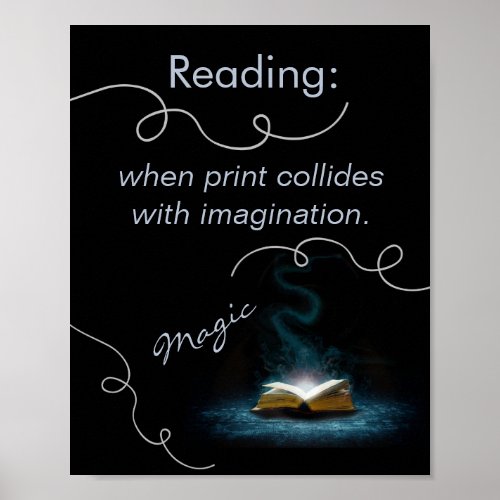The Magic of Reading Literacy Poster