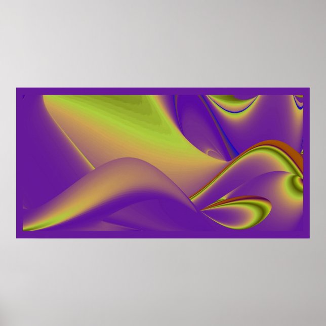 The Magic of Summer , Abstract 3D Art Poster (Front)