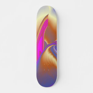 The Magic of Summer , Abstract 3D Art Skateboard