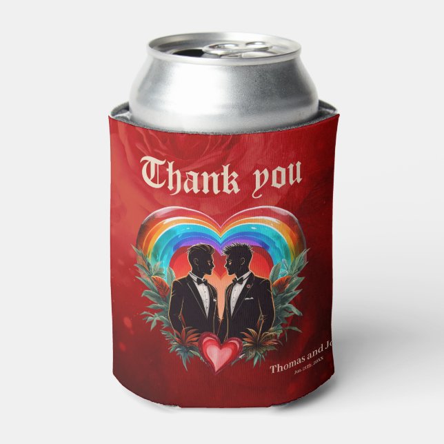 The magic of the moment: elegant gay silhouettes.  can cooler (Can Front)