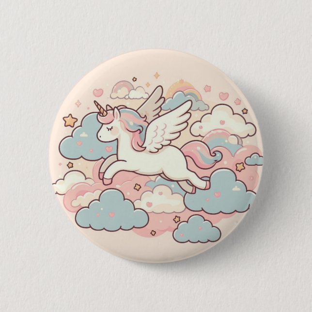 The Magic of Unicorns Button (Front)
