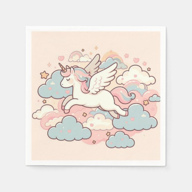 The Magic of Unicorns Napkins (Front)
