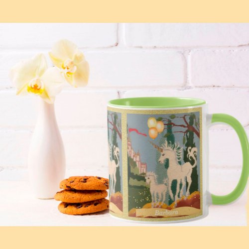 The Magic of Unicorns Personalize Name Message Mug