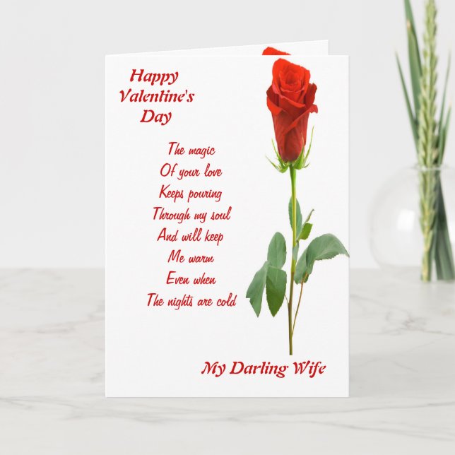 The magic of your love wife holiday card (Front)