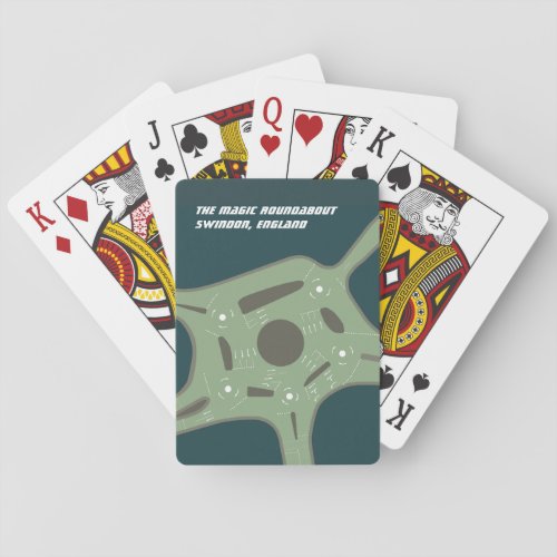 The Magic Roundabout Swindon England Playing Cards