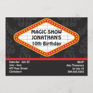 The Magic Show Marquee Invitation