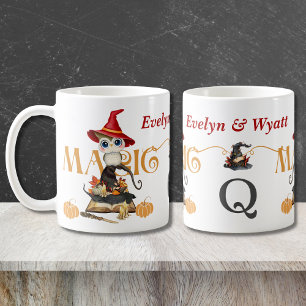 The Magic Witch Owl Fall Themed Personalized Coffee Mug
