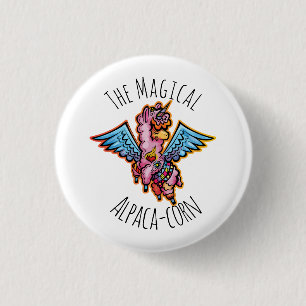 The Magical Alpaca-corn Button