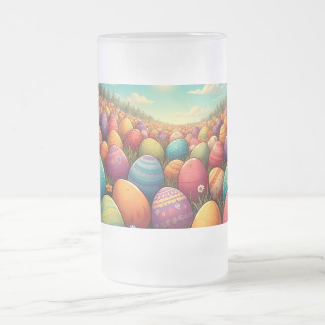 The Magical Easterland Frosted Glass Beer Mug (Center)